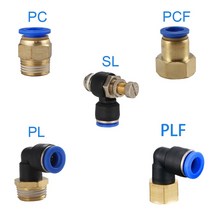 에어커플러 에어호스 니플 원터치 1pcs 공압 퀵 커넥터 pcf pc pl sl pb 4mm-12mm 호스 튜브 공기 피팅 14 18quot 38quot 12 bspt 수나사, 8-02, PC