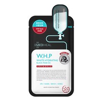 메디힐 WHP 미백 수분 숯 미네랄 시트 마스크 팩, 10개, 1매입