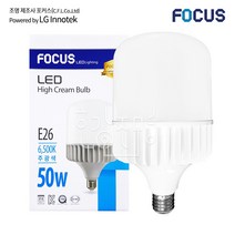 포커스 LED 보안등 글러브램프 50W, 전구색(노란빛), 포커스LED글러브램프50W(E26)