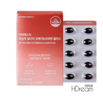 여에스더 오메가3 초임계 알티지 코큐텐 플러스 rTG 혈압 혈관 영양제 HD 에스더오메가, 닥터에스더 초임계rTG오메가코큐텐 1개