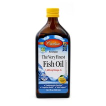 칼슨랩스 노르웨지안 더 베리 파이니스트 피쉬 오일 1600mg 오메가-3s 내추럴 레몬, 500ml, 1개