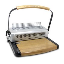 팬시로비 플라스틱 링 제본기 콤브유니 2500M 우드 A4 제본매수 450매 천공매수 20매