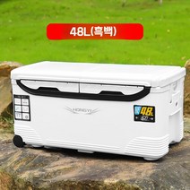 갈치쿨러 대방어 바다 이동식 아이스박스 캐리어 대장 한치 낚시, D.48리터-블랙
