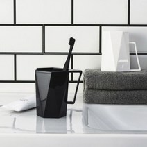 모던 엣지 양치컵 [2P 1세트], 색상:엣지양치컵 블랙 2p