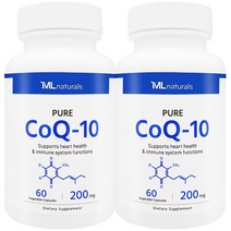 [미국빠른직구] 마이라이프 내추럴스 코큐텐 CoQ-10 200mg 60정 2병