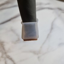 실리콘 투명 의자 다리 발 캡 커버 원형 소형 4개 1세트, 원형 소(진갈색)