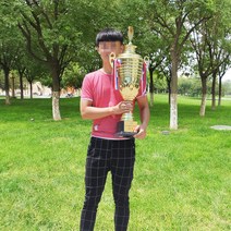 공장 도매 대형 금속 트로피 유럽 하이 엔드 골프 트로피 금속 공예 로고, 80cm