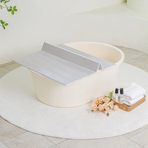 그린센스 이동식 반신욕조 기본형 접이식 욕조 덮개 트레이, 아쿠아 민트, 상세설명 참조