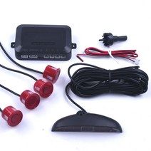 포터후방센서 사각지대 후진음 지게차후방감지기 Parktronic-LED 역방향 백업 주차 레이더 모니터 감지기, 04 빨간