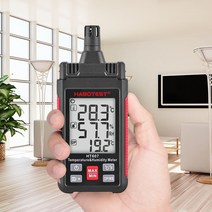 HT607 LCD 디지털 온도 습도 측정기 휴대용 실내 가정용 듀포인트 습식 전구 게이지 센서, 한개옵션0