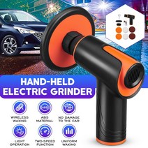 무선샌딩기 에어샌딩기 샌더기 100W Polishing Machine Mini Wireless Car Wax Polisher Portable Buffing Rechargeable, 01 EU