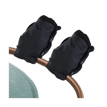 [독일직구] Delamiya Hand Warmer Black Pram Single Gloves with Thermal Fleece Water and Wind Resistant