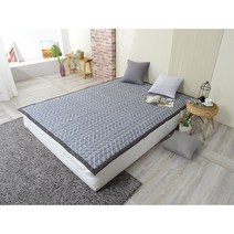 지베누오 북유럽풍 면 거실 바닥 침대 이불 패드 매트 요 깔개, 회색, 25.헤링본