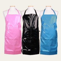 코팅방수앞치마목걸이형식당주방정육점급식, 노랑계열