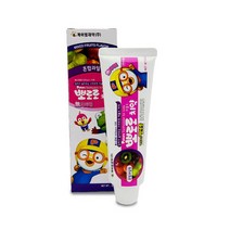 뽀로로치약 혼합과일향 어린이 아동 치약 저농도 불소치약 자일리톨 함유, 4개