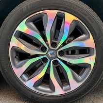 휠 홀로그램 스티커 차량용 자동차, 1세트, SM6 / 18인치 (~18년식)