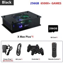 TSINGO8K HD Wifi 레트로 TV 게임 콘솔 X 스 플러스 듀얼 시스템 내장 65000 S905X3 비디오 플이어 PS1N64PSP, CHINA, 256GB wireless black_미국