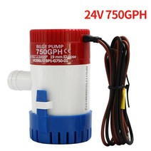 12v 24v 잠수 펌프 보트용 잠수정 바다 물 수중모터 해양, 24V 750 + 1개