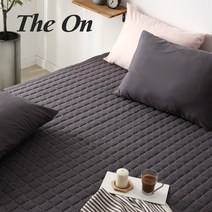 더온 모던데이 미끄럼방지+고정밴딩형 침대패드, 밤그레이