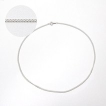 시크홀릭(실버92.5)1.4mm 커브체인 은목걸이 70cm
