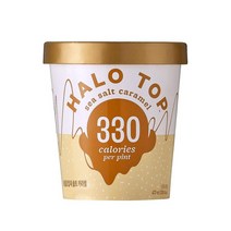 헤일로탑 아이스크림 파인트 씨솔트카라멜 탕비실 아이간식 아이 가족간식 컵아이스크림 473ml, 1세트