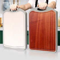 대나무 장인 흑단 도마 양면 단단한 나무 도마 주방 끈적 도마 도마 항균 및 곰팡이, 통나무왕겨 특대+이유식 보조식품 도마-