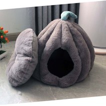 고양이 강아지 하우스 숨숨집 애견 방석 펫 쿠션 동굴집 대형 큰사이즈, 플라넬 호박집 옐로우