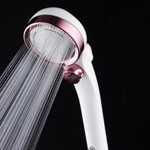 미용실 미세분사 수압조절 물절약 샤워기 욕실 집들이선물 고압 두피마사지, 핑크