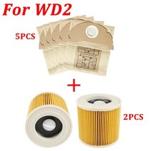 호환 가능 karcher 진공 청소기 부품 카트리지 용 교체 공기 먼지 필터 백 hepa 필터 wd2250 wd3.200 mv2 mv3 wd3, 협력사, hcy-6009