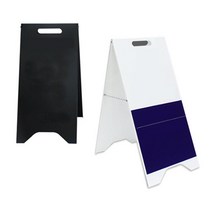 철제 안내 A형 입구 입간판 카페 광고판 배너 스탠드, 블랙(무지)-35-76cm