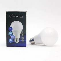대한 LED 벌브램프 8W 12W 15W 20W 주광색 전구색, 1개, 12W-전구색
