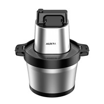 미트그라인더 고기분쇄기 민찌기 수제소세지만들기 만능다지기 오크스 고기 분쇄기 가정용 전기 스테인레스 스틸 전자동 상업용 대용량 다기능 다진 고기 다진 야채 마늘, 6L 스테인리스 그릇 더블 나이프