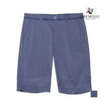 [브루노바피(남성)] [TREMOLO] 블루 나일론 폴리 혼방 마이크로 체크 반바지_TRN