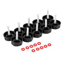 핸들 수리 부품의 낚시 릴에 대 한 10pcs 내구성 나사 모자 diy, 블랙, 플라스틱, 금속