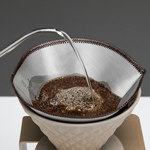 로비539 스테인리스 스틸 반영구 메쉬 드립 커피필터 L, 1개입, 1개