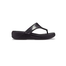 크록스 크록스 샌들 몬터레이 메탈릭 웨지 플립 206303-0GQ