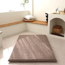 양면누빔 무지 요매트커버(매트솜 X) 100% 자체제작 S/SS/Q, 브라운