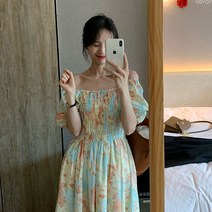 VSYOY 빈티지 벌룬 원피스