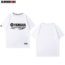 야마하 몬스터 반팔티 프린팅 단체 상의 여름 로고티, S, 3번