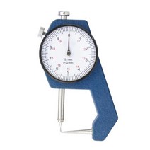 햄프턴 다이얼 두께 게이지 010/020mm 측정기 가죽 종이 폭 측정 도구, CHINA, 0-20mm