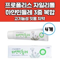 시린이치약 잇몸치약 천연 잇몸에 좋은 식물성 자연 유래 기능성 치약 프로폴리스 하얀민들레추출물 자일리톨 함유 8가지 유해성분 무첨가 프로폴릭스치약, 4개, 150g