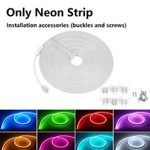 감성소품 네온사인 간판 2345M RGB 네온 라이트 DC2V Tuya APP WiFi 사인 작업 Tuya스마트 라이프 웨딩 홀, 05 Only strip_03 3M