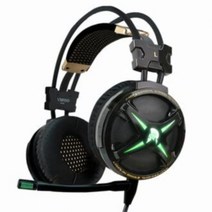 Virgo M60 7.1 고성능 게임용 헤드셋 40mm 네오디뮴 다이내믹 사운드 드라이버 진동 시스템 소음 제거 LED 조명 깊은 3D 서라운드 블랙