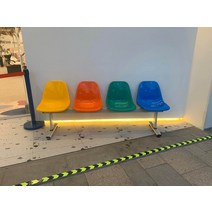 학원 병원 복도 공항정류장 대기실 응접실 2인 3인 4인 야외 벤치 플라스틱 의자 아웃도어, 4인용 플라스틱 시트