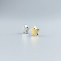 [DP1-022] 써지컬스틸 부자재 통과형 별 펜던트 목걸이만들기 DIY 재료, 실버
