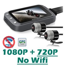 바이크블랙박스 오토바이블랙박스 2채널 4채널 Greenyi wifi 오토바이 dvr 캠, 1080p-720p 와이파이 없음, TF 카드 128GB