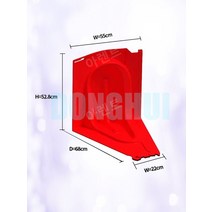 차수벽 펜스 지하주차장 홍수 차수막 방지 차수판, 안쪽으로 구부러진 52cm 고수해조 절판