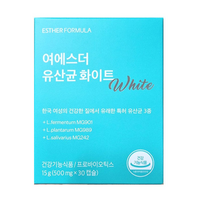 여에스더 질유래 유산균 화이트, 30캡슐, 15g, 8개