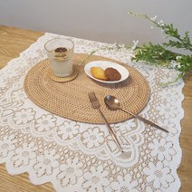 레이스 테이블보 식탁보 예쁜 미니 북유럽 홈카페 덮개 커버 가리개 매트, 소형( 60x60 )