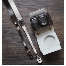 캐논 g7x Mark2 Mark3 케이스 넥스트랩 가죽 파우치, KM-200, Mark 3 - 브라운
